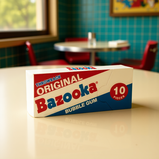 [03544] Bazooka жевательная резинка с оригинальным вкусом  10pcs